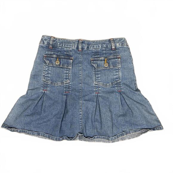y2k pleated mini denim skirt - Picture 5 of 8